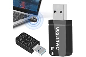 XEERUN Wifi Dongle, 1300Mbps Dual Band 5G/2.4G Wireless Network Adapter, Mini Wireless Network USB Wifi Adapter, Wifi Dongle for Pc for Gaming PC/Laptop, Windows 11/10/8/7