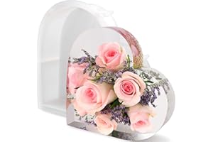 Moule Géométrique Moules Résine Époxy Profonde Moules Résine Époxy 3D Grand Moule Silicone Résine Moules Silicone Résine Époxy Forme de Cœur pour Bricolage Fleurs L'art Derésine Coulée Résine