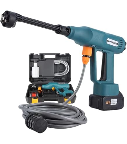 Idropulitrice Batteria 120 Bar OAMGER | Pulitore Alta Pressione 4.0Ah - Foto 4