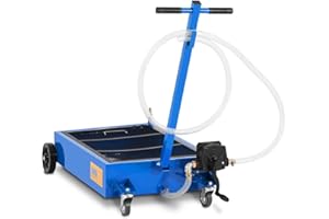 MSW MOTOR TECHNICS MSW MSW-WOT-50 Bac De À Vidange D'Huile Récupérateur Récupération Récipient Moteur Voiture Panne (55 l, Pompe Manuelle, 20 l/Min, Raccord : 1/2 Pouce (1,27 cm) / Tuyau : 2,2 m)
