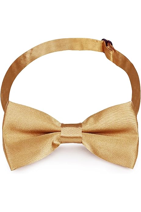 6 Cravatte Pre-annodate Per Bambini - Con Elastico Regolabile - In Seta Lucida (Nero, Blu, Rosso Vino) - Foto 8