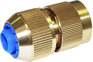 BOUTTE Boutté – Raccord automatique 3 billes Ø15 mm – Raccord rapide d’arrosage – Compatible tuyau 1/2" – Laiton/ABS haute résistance