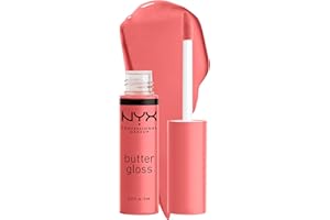 NYX Professional Makeup Gloss à Lèvres Repulpant, Effet Lèvres Pulpeuses, Non Collant, Texture Douce et Crémeuse, À Porter Seul ou avec Rouge à Lèvres, Butter Gloss, Teinte : Crème Brûlée (05)
