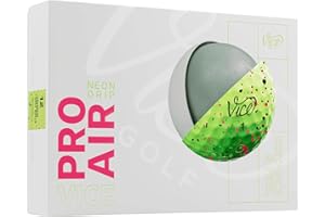 VICE GOLF Vice Pro Air Golf Balls, Lime Pink/Black Drip