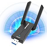 Chiavetta WiFi 6 5400Mbps Antenna WiFi USB Tri-banda per PC/Desktop/Laptop 2.4G/5G/6G Adattatore di Rete Wireless USB 3.0 Don