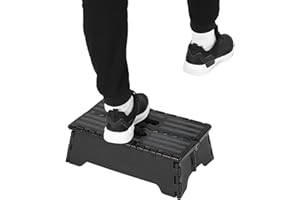 CYTGOUPER 38x21.5x13 cm Folding Step Stools for Adults,Portable Folding Non slip Campervan Step,300lb Capacity Shower Step for Children Pregnant Women Bathroom Car Kitchen Use