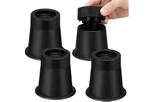 Coptiner 4 Stück Bedding Verstellbare Möbelerhöhung Schwerlast Betterhöhung mit Gummipads Heavy Duty Möbel Riser für Couch Schreibtisch Sofa Tisch Bücherregal Bett hebt Blöcke 3.7inch