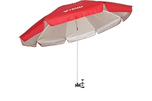 AMMSUN XL Chair Umbrella with Universal Clamp 52 inches and 360-degree Swivel UPF 50+, Portable Clamp on Camping or Beach Chair, Stroller, Wheelchair, Golf cart, Lounger