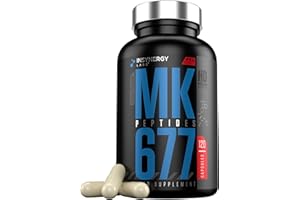 INSYNERGY LABS MK-Peptides 677 100% Natural Formula HGH Supplement for Men – Muscle, Energy, Strength, High-Purity Arginine, Maca, Ashwagandha, Ornithine, Lysine, Glutamine, Glycine – 120 Vegan Capsules