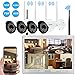 Price comparison product image Szsinocam Wireless CCTV Camera System with Monitor Wireless IP Security Camera Systems Wifi NVR Kit 4 channel 720P Home Surveillance Security Camera Outdoor Digital Zoom Motion Detection