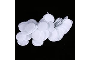 SEMME Filtro da microdermoabrasione, cuscinetti di filtraggio rotondi del nuovo filtro da cotone 100pcs per la macchina di bellezza di rimozione di comedone(20mm)