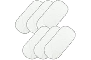 SZCXDKJ 6 unidades de cambiadores portátiles de algodón puro impermeable cambiador reutilizable cambiador de pañales, suave y cómodo, 30 x 60 cm