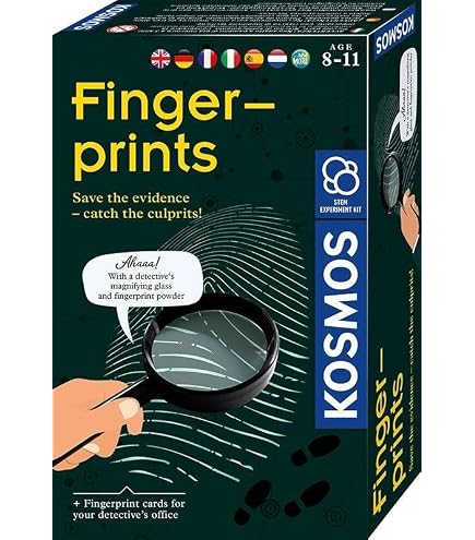 Kosmos Kit De Huellas Dactilares – Juego De Experimentos Para Detectives Niños 8+ (657796)