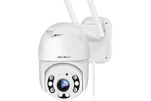 GENBOLT 2.5K WiFi Security Camera Outdoor With PoE, 2.4/5GHz Dual WiFi CCTV Camera with Auto Tracking, Human/Vehicle Detection Pan Tilt Home Surveillance IP Camera with Siren Alarm
