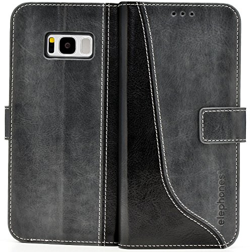 Preisvergleich Produktbild Samsung Galaxy S8 PLUS S8+ Hülle Handyhülle von elephones mit UNZERBRECHLICHER SCHALE Handytasche Schutzhülle Handyschutz Wallet Case Klapp Schutz Handy Hüllen Taschen Tasche Hülle Cover Etui Flip