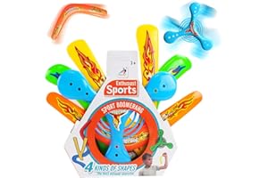 ZoneYan Boomerang Sport Spielzeug, Boomerang Outdoor, Boomerang Sport, 4 Pcs Boomerang Toy, Boomerang Set, Bumerang Für Kinder, Werfen Fliegendes Spielzeug