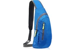 HOSSOM Brusttasche Sling Bag, Sling Rucksack Umhängetasche Schulterrucksack Damen Herren Wasserdichter Verstellbarem zum Wandern Radfahren Bergsteigen Reisen oder Multipurpose Tagepacks