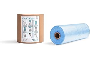 LOCKSMELL Recarga Compatible Con Los Cartuchos Tommee Tippee Sangenic y Otros Cartuchos De Papelera Para Pañales | Hecho De Materiales Reciclados + TUBO DE RECAMBIO (200m)