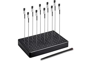 SIBLAIES Accessori per modellismo, 10 x base di colori, 1 spazzola e 1 battuta. Clip a coccodrillo resistenti e stabili. Ideale per modellazione, strumenti aerografo e saldatura a mano.