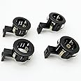 MaficRep 4Pcs PDC Black Parking Sensor Retainer 89348-33100 89348-33080 89348-34020 for Toya-ta Lexus RX350 RX450h 2013-2014
