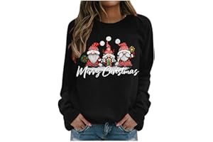 QIUhhpuy Pull de Noel Femme Ugly Pull Noel Rigolo Femme Hiver, Drole Pull de Noel Femmes,Pull Noel Moche,Pull Noel Famille Assortis,Pull Noel Famille,Noel Sweat Polaire Hiver Chaud Sweatshirt Femme