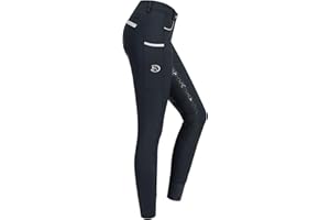 RIDERS CHOICE Pantalon d'équitation pour Femmes avec Fond Complet en Silicone, Limited Silver Design - RidersDeal Collection pour Les Cavaliers