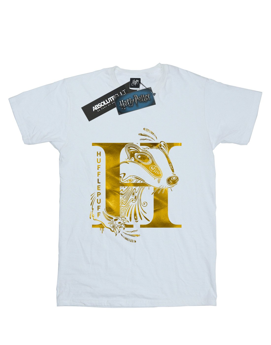Harry-Potter-Jungen-Hufflepuff-Badger-T-Shirt