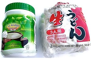 ROYALE Udon Kit - Al-Rabih Tahina Crema di Sesamo 454 g + Sukina Udon Noodles Giapponesi 600 g