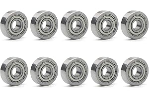 Unxuey 4x12x4 mm Miniatur-Rillenkugellager Stahl Modelllager 604Z 604ZZ 80014 10 Stücke