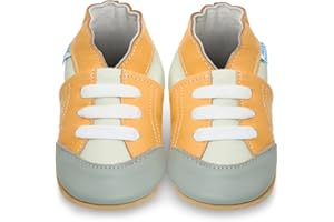 JUICY BUMBLES YIHAKIDS miękkie, skórzane buty do nauki chodzenia, buty do raczkowania, kapcie niemowlęce z zamszową podeszwą dla chłopców i dziewczynek