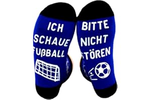 youbeautify Fußball Geschenke für Männer Neuheit Lustige Socken mit Spruch Bitte Nicht Stören Ich Schaue Fußball Teenager Jungen Sohn Fußballliebhaber Vatertag Geschenke für Herren Fussball Geschenke