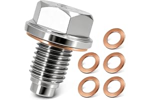 Magnetisk oljeavtappningsskruv med magnetisk tätning för oljepanna – oljeavtappningsskruv M12 x 1,5 ventil, oljepannetätning