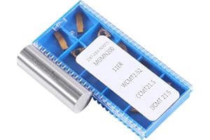 Accusize Industrial Tools 2 Pc of Each Kind of Carbide Inserts for 2387-2004, CVD Coated and Tin Coated, Total 10 Pieces, 2387-2004inserts