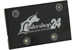 LEDERSHOP24 LED Licht Bag Spot für Kellnerbörse Kellner Kellnergeldbörse Geldbörse Kellnergeldbeutel Bedienungsbörse Damentasche Handtasche Tasche