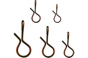 EUPHENG Micro Fishing Connector Tackles, Lightweight High Strength Fly Swivels Snaps to Reduce Line Twist for Fly Fishing Flies Tippet Leaders