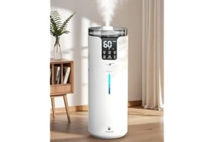 Luftbefeuchter Große Räume 16L, Top-Fill Ultraschall Luftbefeuchter Schlafzimmer Leise 1000 ml/h bis 100 m², mit Kühle Nebel und Duftöl, Humidifier mit 360° Nebel Rohr für Kinderzimmer,Büro,Pflanzen