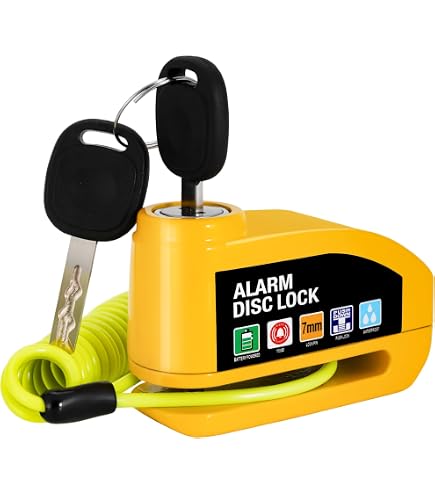 Kippen 2011AX - Kit Sicurezza per Auto, Moto e Scooter, Composto da: Catena Antifurto misura 10x1000 mm + Lucchetto Cementato Antiscasso 90 mm
