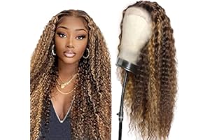 AiPliantfis Lace Front Wig P427 Highlight Perruque Cheveuxe Pre Plucked Wig With Baby Hair Bleached Knot Brazilian Remy Hair Unprocessed Virgin Hair Perruque Cheveuxe 24 Pouce