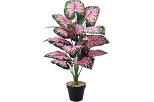 YJWZ Plantas Artificiales Decorativas,82cm Planta Artificial Palma con Maceta, Arbol Artificial Grande Plastico Hojas Realistas Decorativa para Interior y Exterior Hogar Salón Oficina Dormitorio