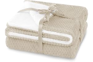 ‎AMELIAHOME AmeliaHome Koc z Barankiem 220x240 cm Delikatnie Pikowany Mikrofibra Plusz Jasnoniebieski Shleepy