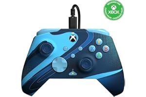 PDP Xbox REMATCH GLOW Wired controller - Blue Tide