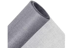 FERRETERIA LEPANTO Zanzariera per porta e finestra, in fibra di vetro, colore grigio, 120 x 250 cm
