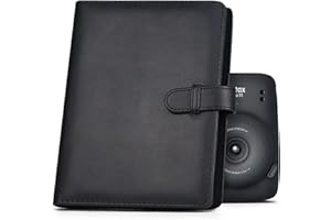 Rieibi Album photo Mini 128 pochettes, portefeuille en cuir PU pour appareil photo instantané Fujifilm Instax Mini Evo/11/8/9/7s/25/70/90, album photo coloré brillant pour Polaroid