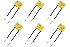 ZBSSNY 6 Stück LED Entstörer Kondensator bei Blinkenden Sicherheits kondensatoren nicht ausgehenden LED Lampen Entstörkondensator 0,22µF 275V X2 Radial