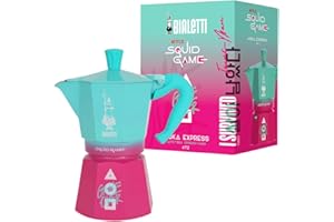 Bialetti Moka Express Squid Game 6 Tasses, Ne convient pas à l'Induction, 270ml, Aluminium