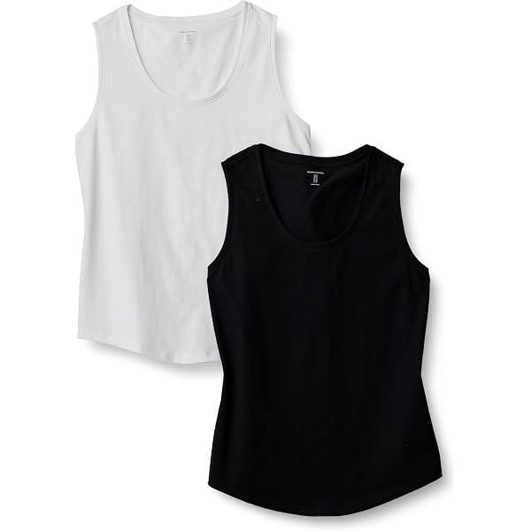 ELFIN Canotta da donna senza maniche, estiva, con scollo