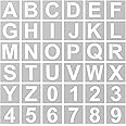 Rjayaa Alphabet Stencils Letters 3 Inch, 36pcs Letter and Numbers Templates Calligraphy Stencil Reusable Alphabet Template for Walls Art Craft Spray Paint