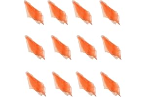Larcele 12Pcs Square Dance Jonglieren Schals für Kinder Mädchen Party-Aktivitäten Zubehör Dekoration WDSJ-02 (Orange)