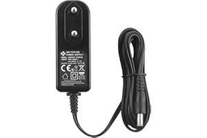 SECURITY-01 Adaptateur Secteur AC à DC 9,5V 1A, Fiche 4,8 mm x 1,7 mm, Centre Positif, pour Clavier Piano Casio spécifié - Compatible Uniquement avec Les modèles listés