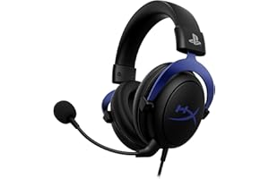 HyperX Cloud – Auriculares para Juegos, Producto con Licencia Oficial de Playstation, para PS5 y PS4, Comodidad de espumaviscoelástica, micrófono con cancelación de Ruido